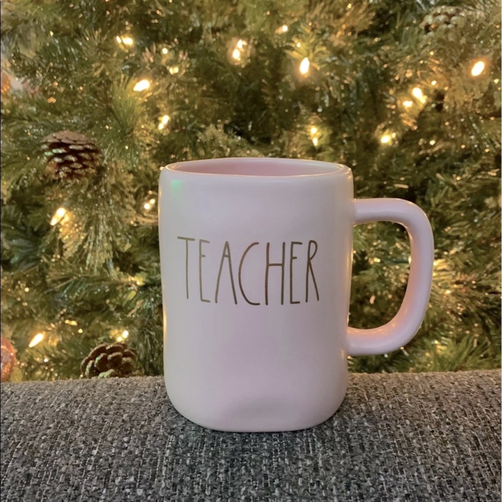 Rae Dunn Teacher Mug Pink